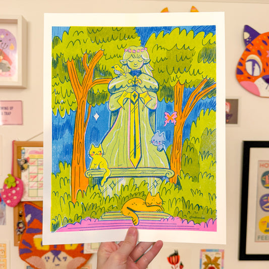 Forgotten Hero ♡ Riso Print