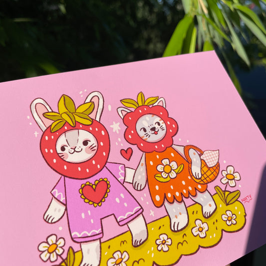 Mini Print ♡ Strawberry Friends