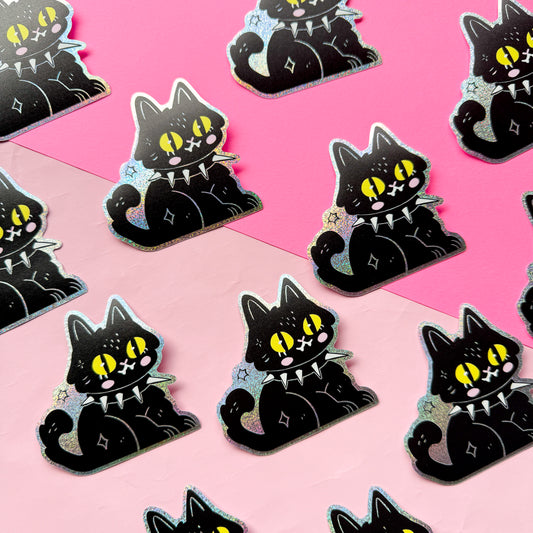 Goth Kitty ✷ Shimmery Sticker✷