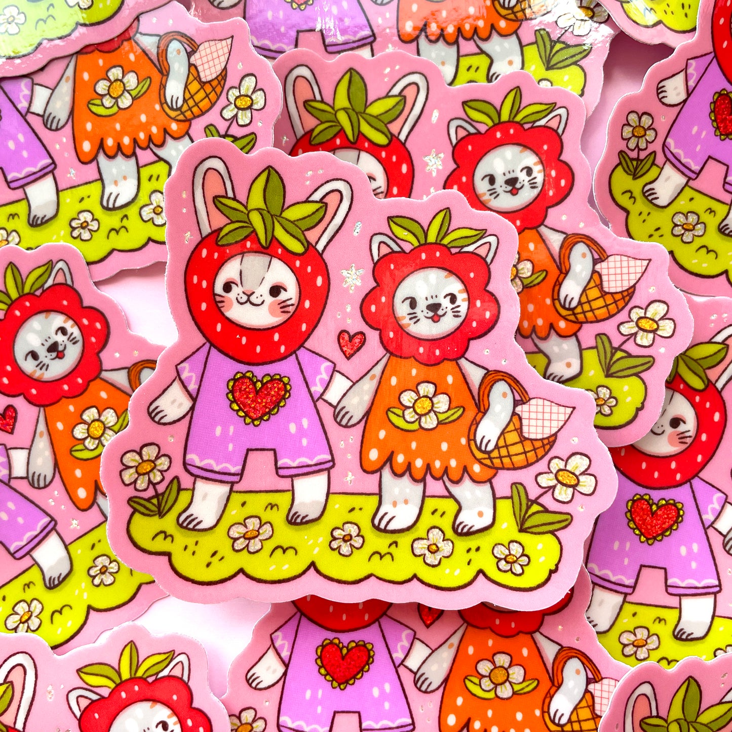 Strawberry Friends ✷Shimmery Sticker✷