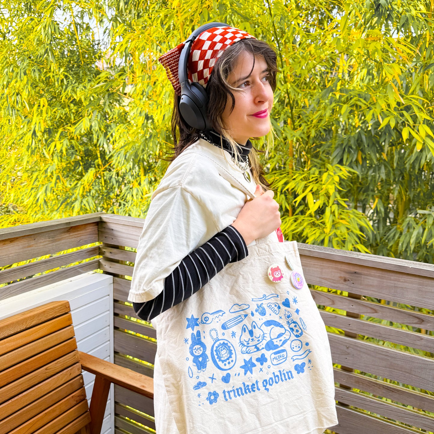 Trinket Gremlin ♡ Screenprinted Tote