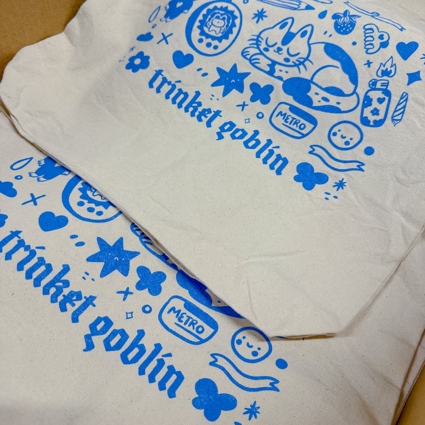 Trinket Gremlin ♡ Screenprinted Tote