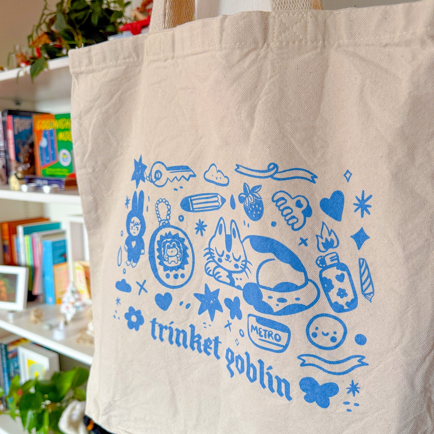Trinket Gremlin ♡ Screenprinted Tote