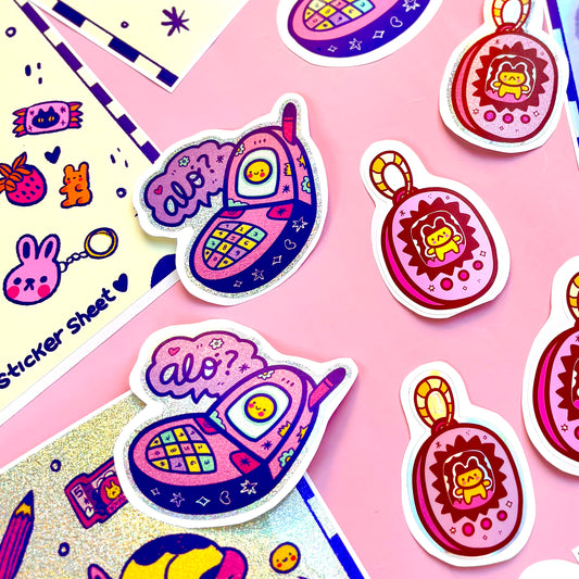 Flip Phone Cutie ✷ Shimmery Sticker