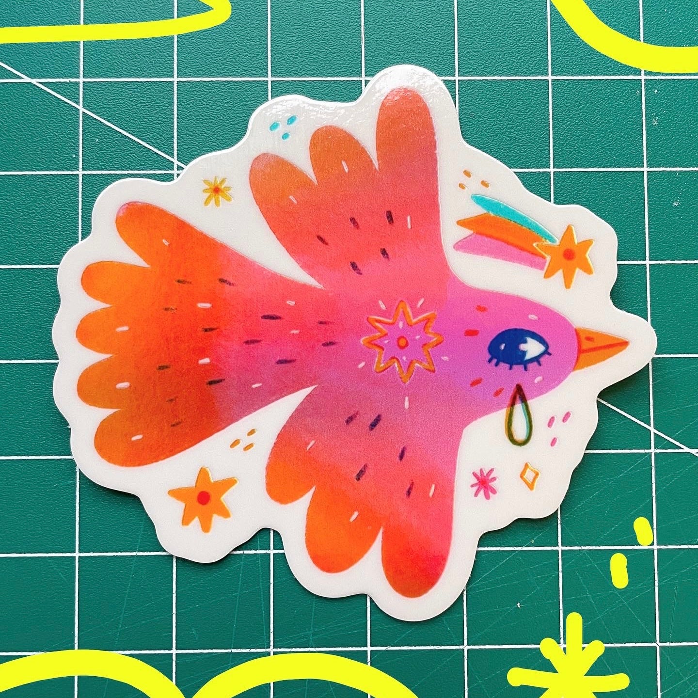 Pajarito Migratorio / Migratory Bird ✷ Shimmery Sticker✷