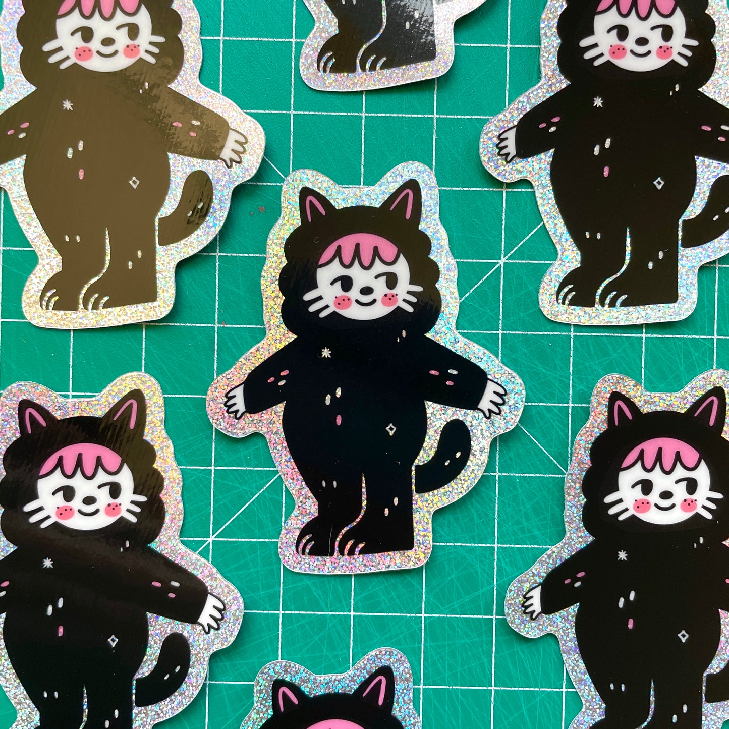 Cat Suit Kewpie ✷Shimmery Sticker✷