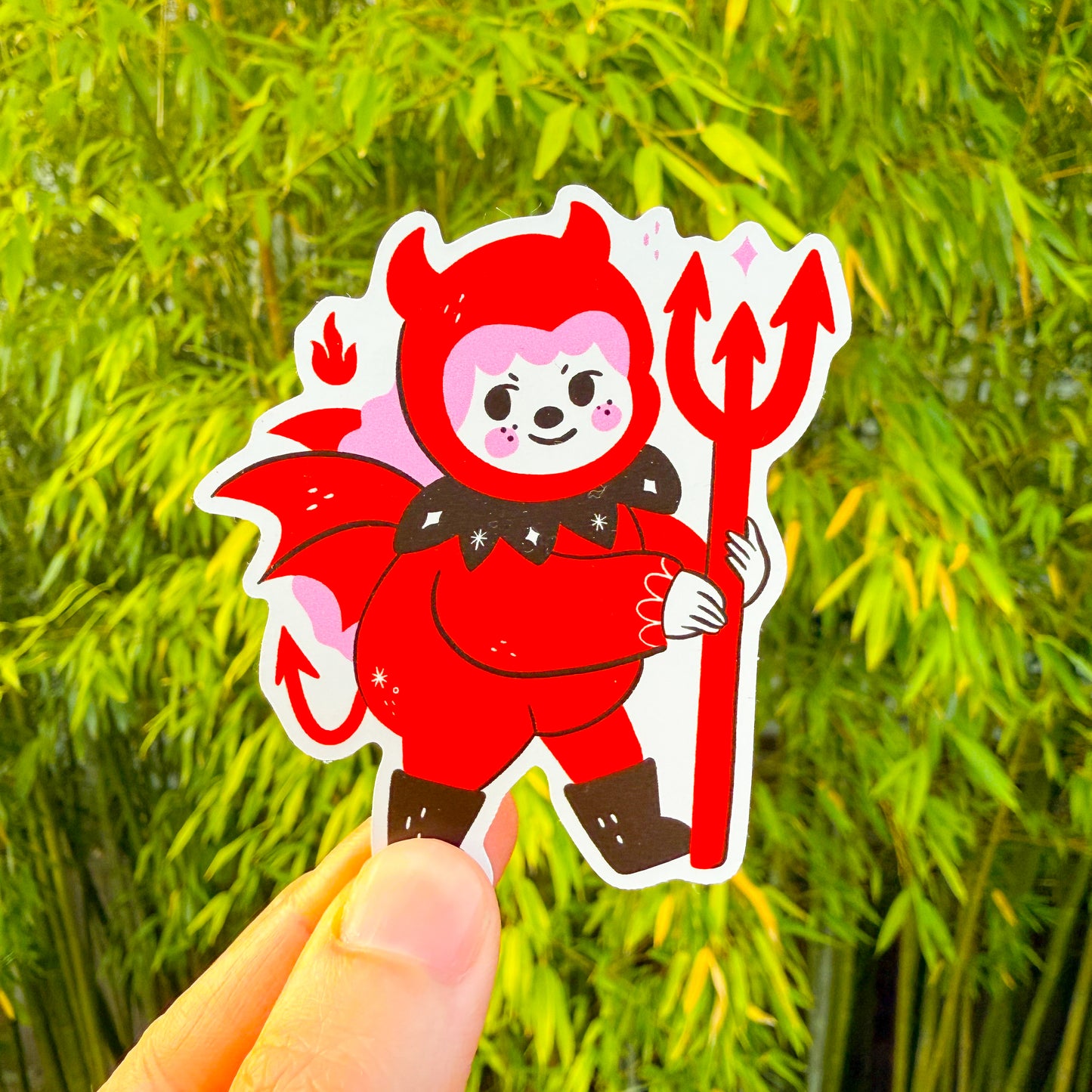 Diablita Kewpie ✷Shimmery & Mate Sticker✷