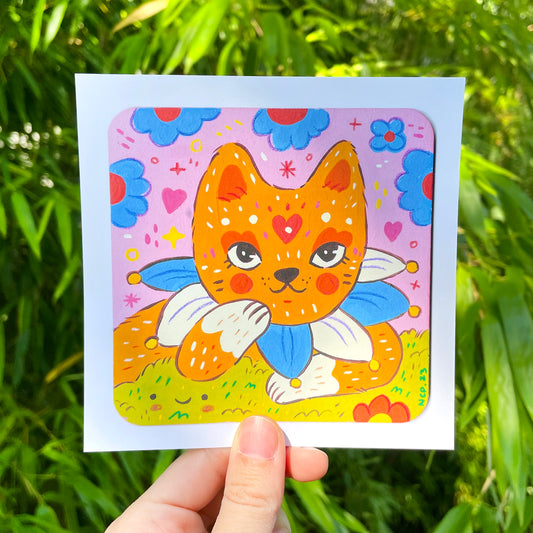 Mini  Print ♡ Demon Kitty Wild Berry