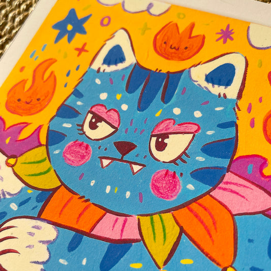 Mini Print  ♡ Demon Kitty Blaze