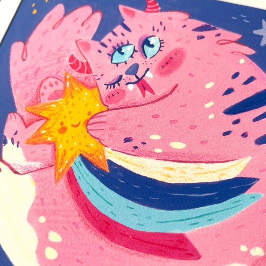 Mini Print ♡ Demon Kitty Star