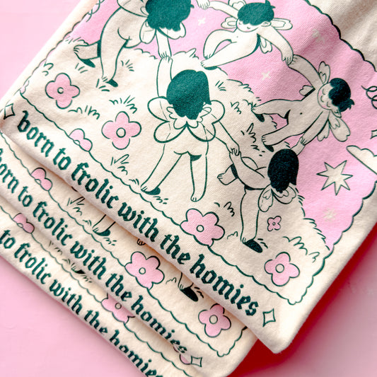 Frolicking Fairies T-shirt ♡ Screen printed Tee