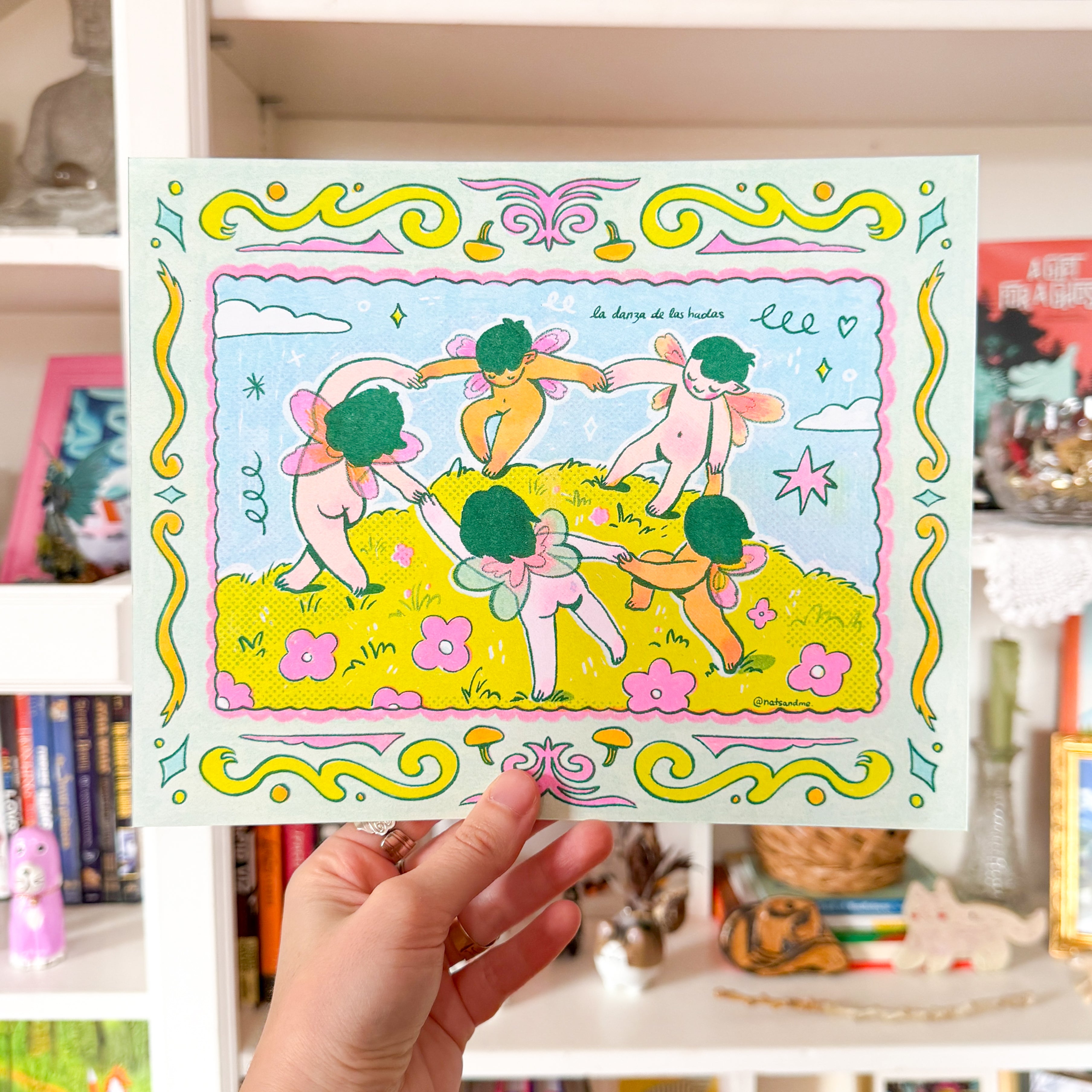 The Fairy Dance ♡ Riso Print – Illustrated By Natalia