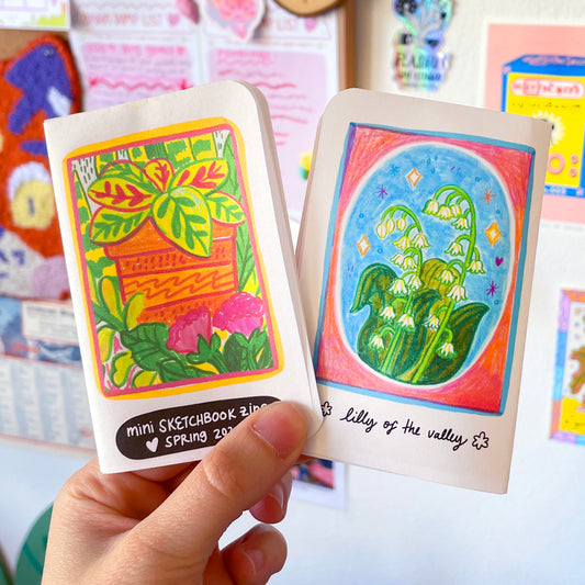 Mini Sketchbook fanzine ♡ Spring 2024