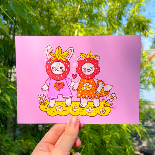 Mini Print ♡ Strawberry Friends