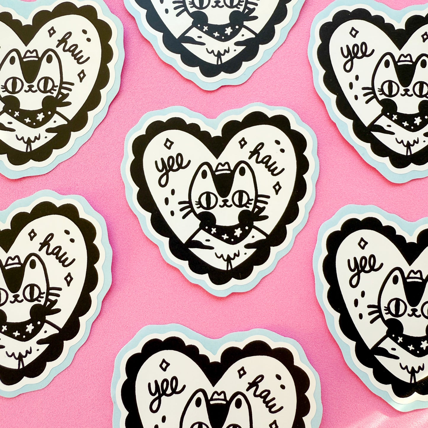 Yeehaw Cowboy Cat ✷ Matte Sticker