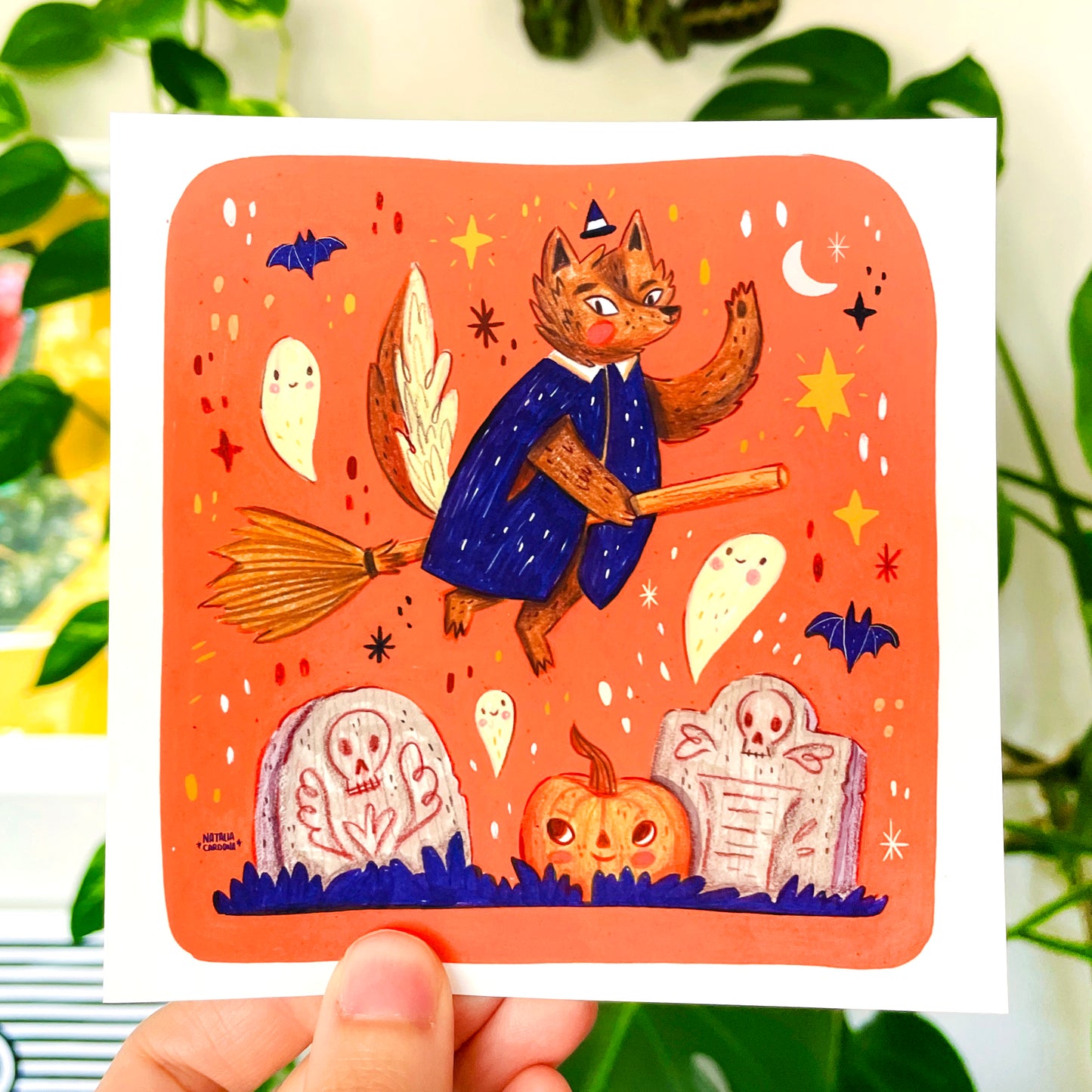 Mini Print ♡ Spooky Midnight Warewolf