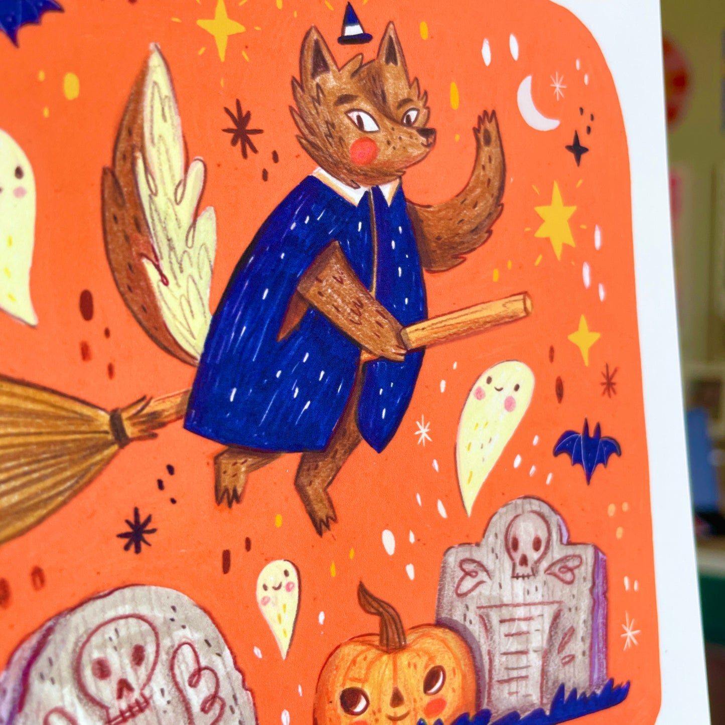 Mini Print ♡ Spooky Midnight Warewolf