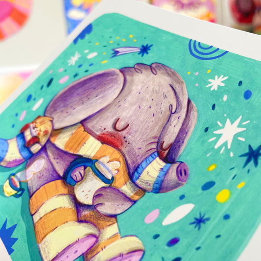 Mini Print ♡ Snuggles