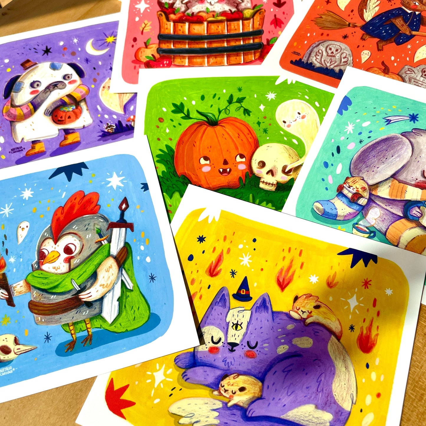 Mini Print ♡ Harvest Joy Raccoon