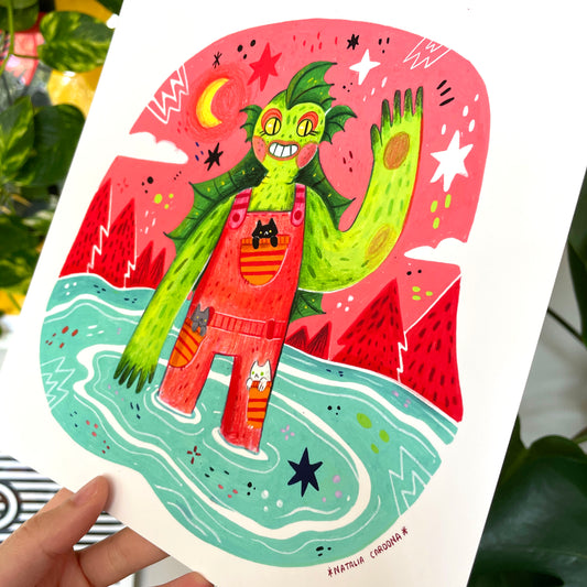 Big Print ♡ Rodrigo the Lake Monster