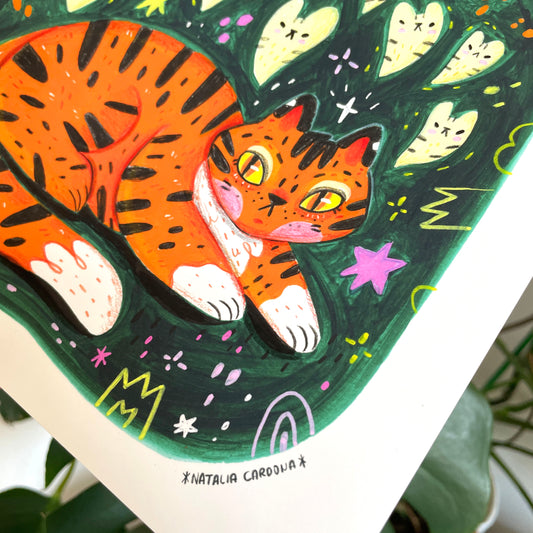 Big Print ♡ Nine Lives Tiger