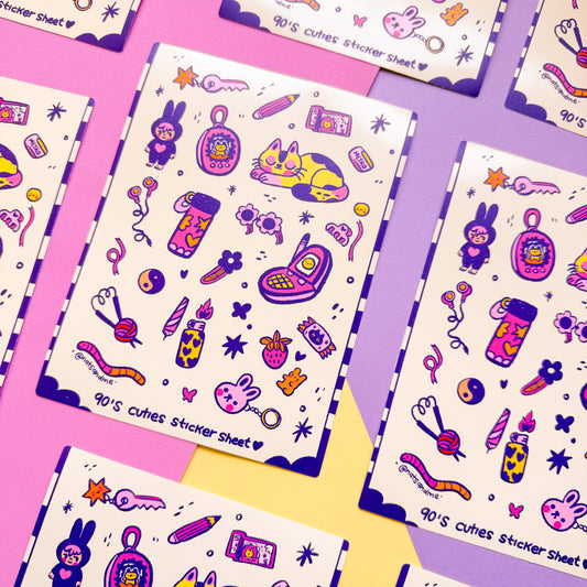 90's Cuties  ✷ Sticker Sheet