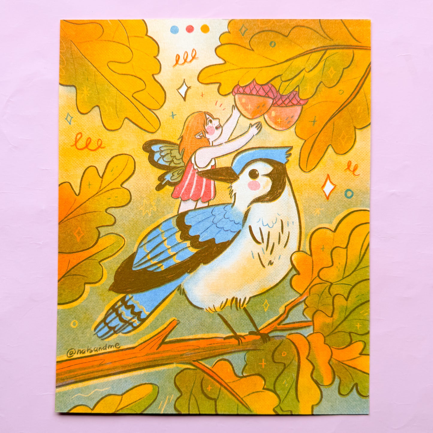 Autumn Fairy ♡ Riso Print