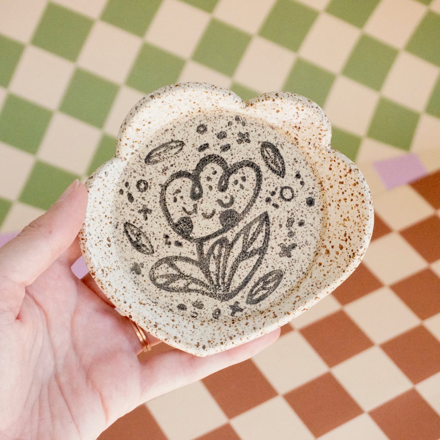 Handmade Ceramics ♡ Dancing Tulip Trinket Dish