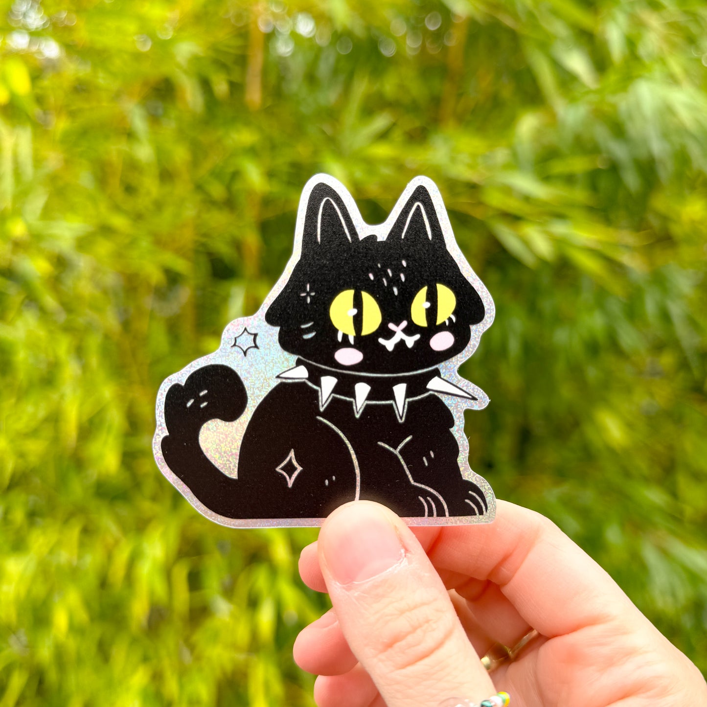 Goth Kitty ✷ Shimmery Sticker✷