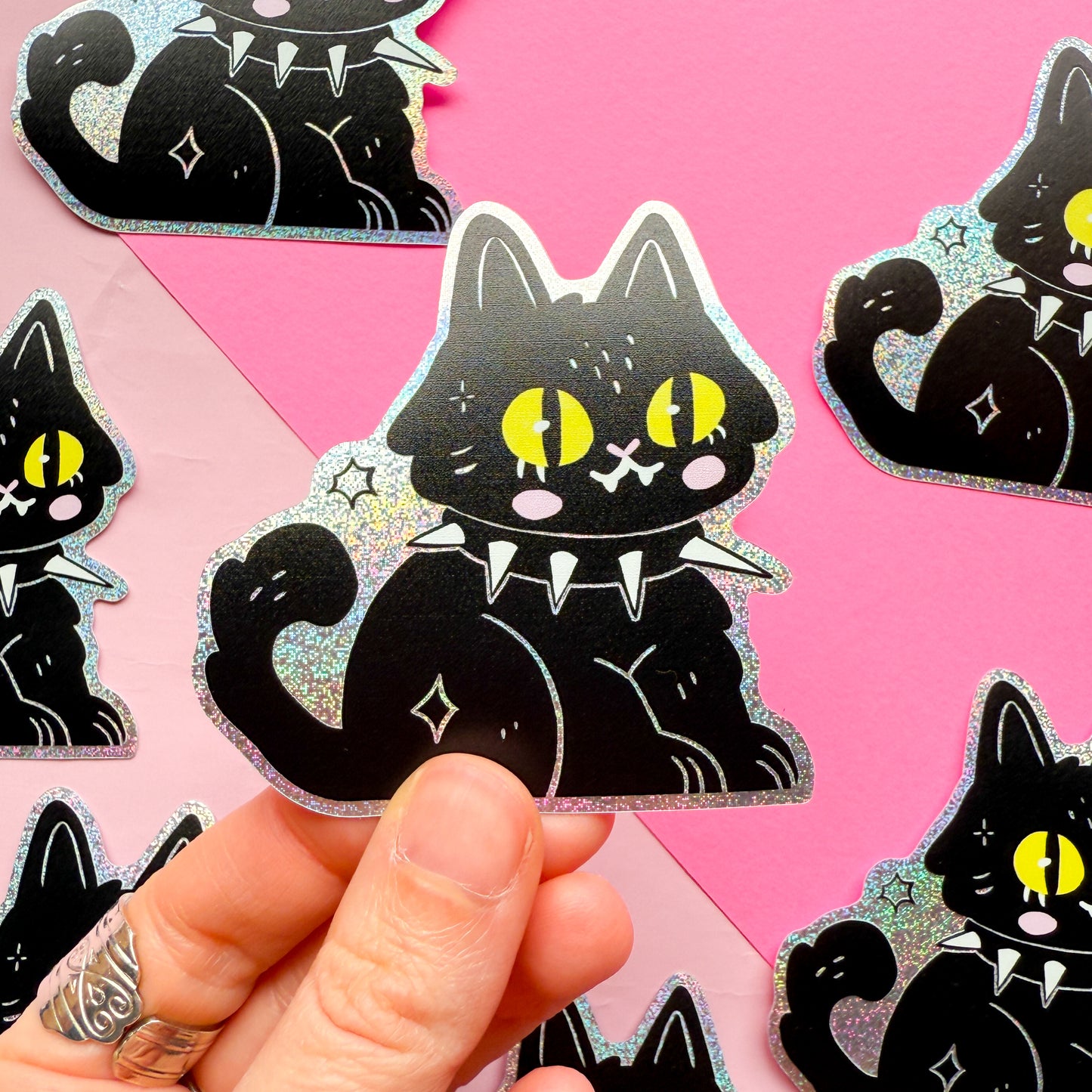 Goth Kitty ✷ Shimmery Sticker✷