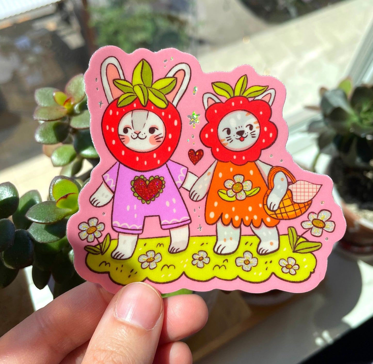 Strawberry Friends ✷Shimmery Sticker✷