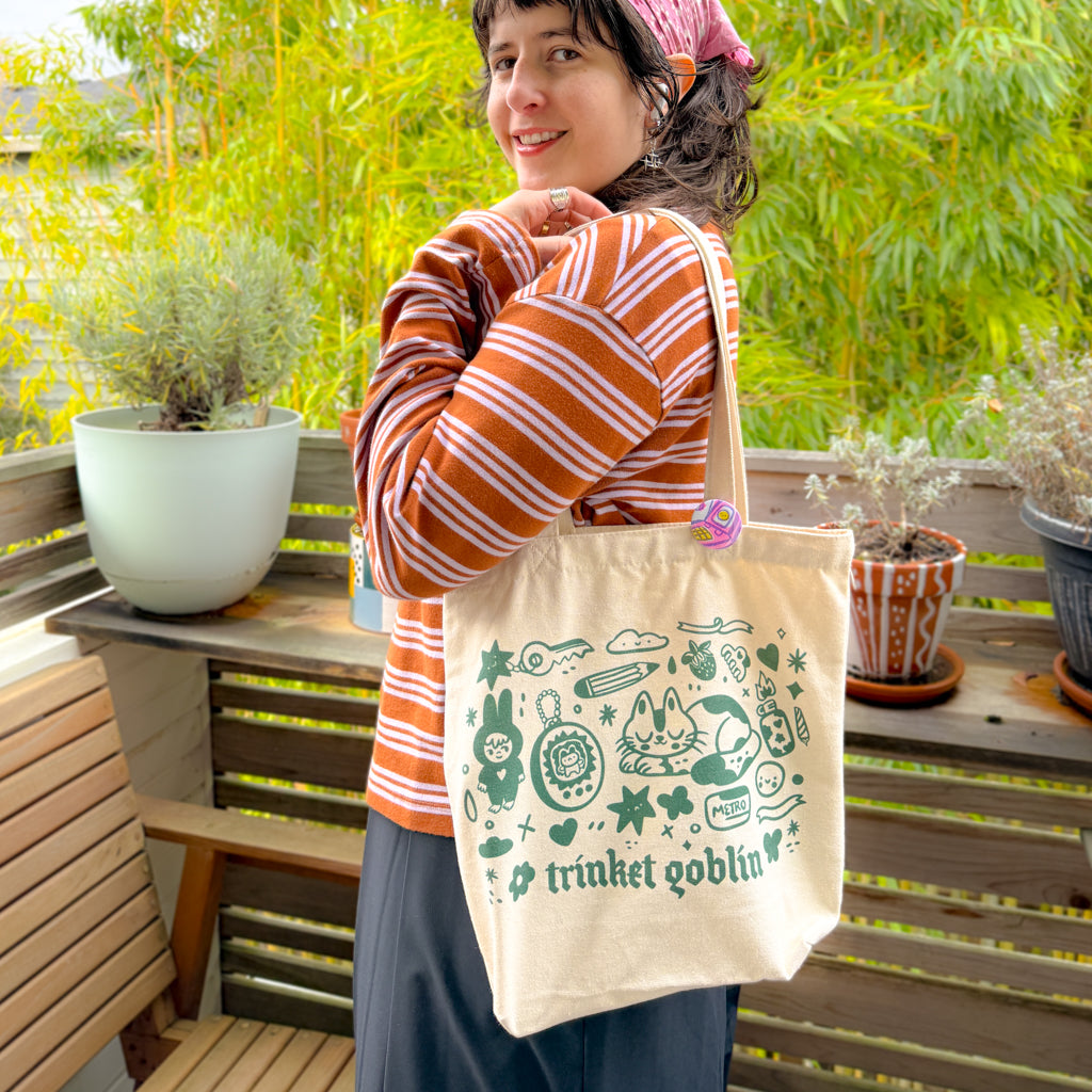 Trinket Gremlin ♡ Canvas Tote