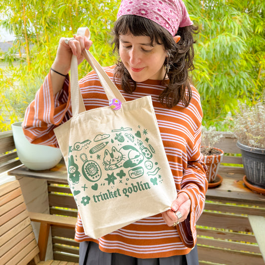 Trinket Gremlin ♡ Canvas Tote