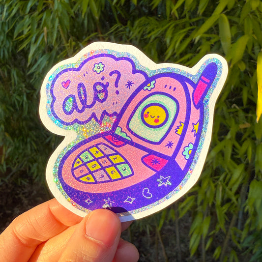 Flip Phone Cutie ✷ Shimmery Sticker