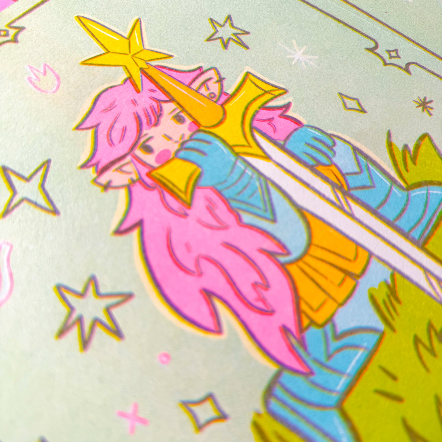 Burnt Out Knight ♡ Riso Print