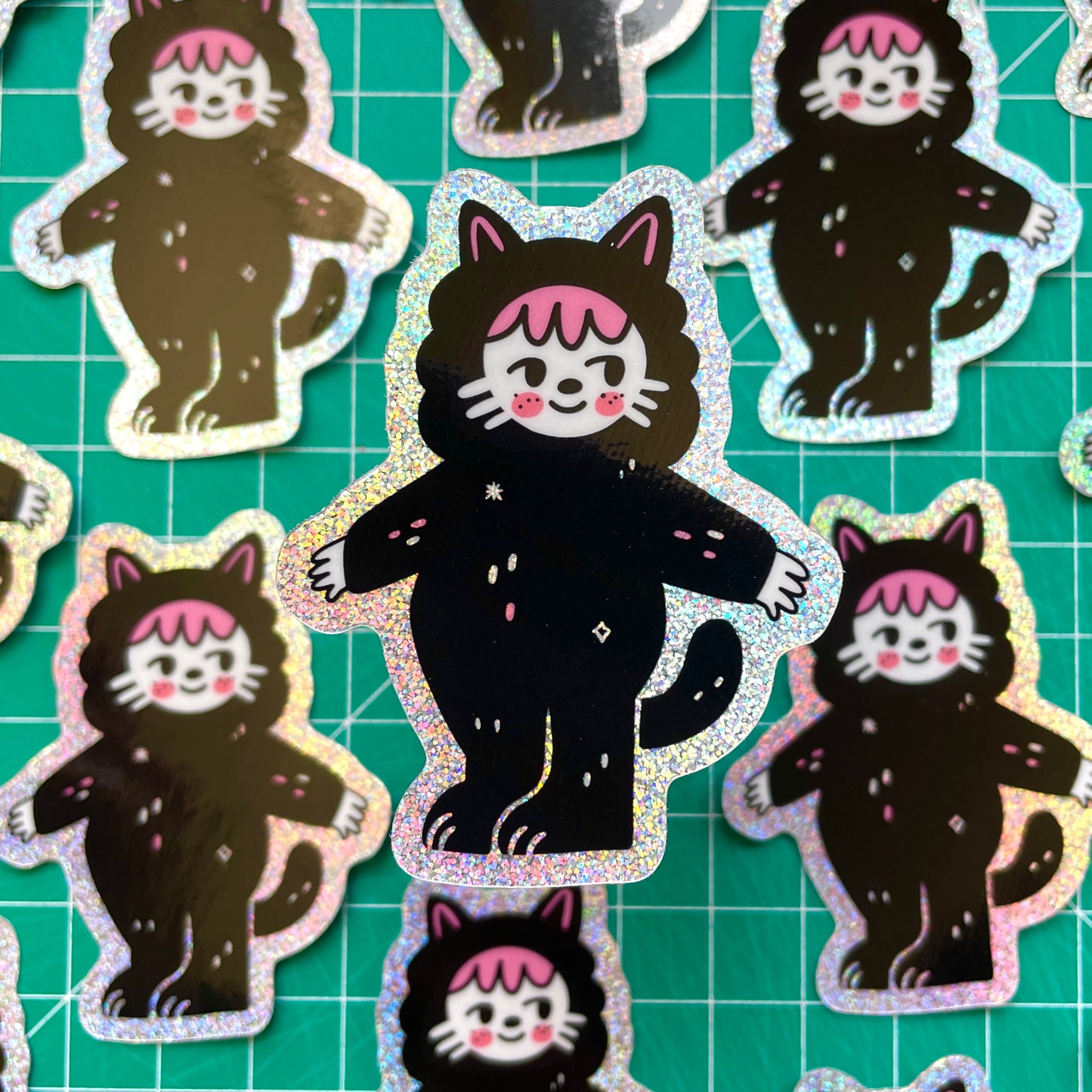 Cat Suit Kewpie ✷Shimmery Sticker✷