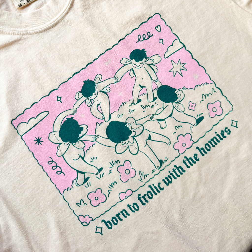 Frolicking Fairies T-shirt ♡ Screen printed Tee