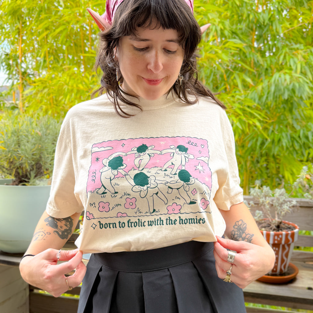 Frolicking Fairies T-shirt ♡ Screen printed Tee