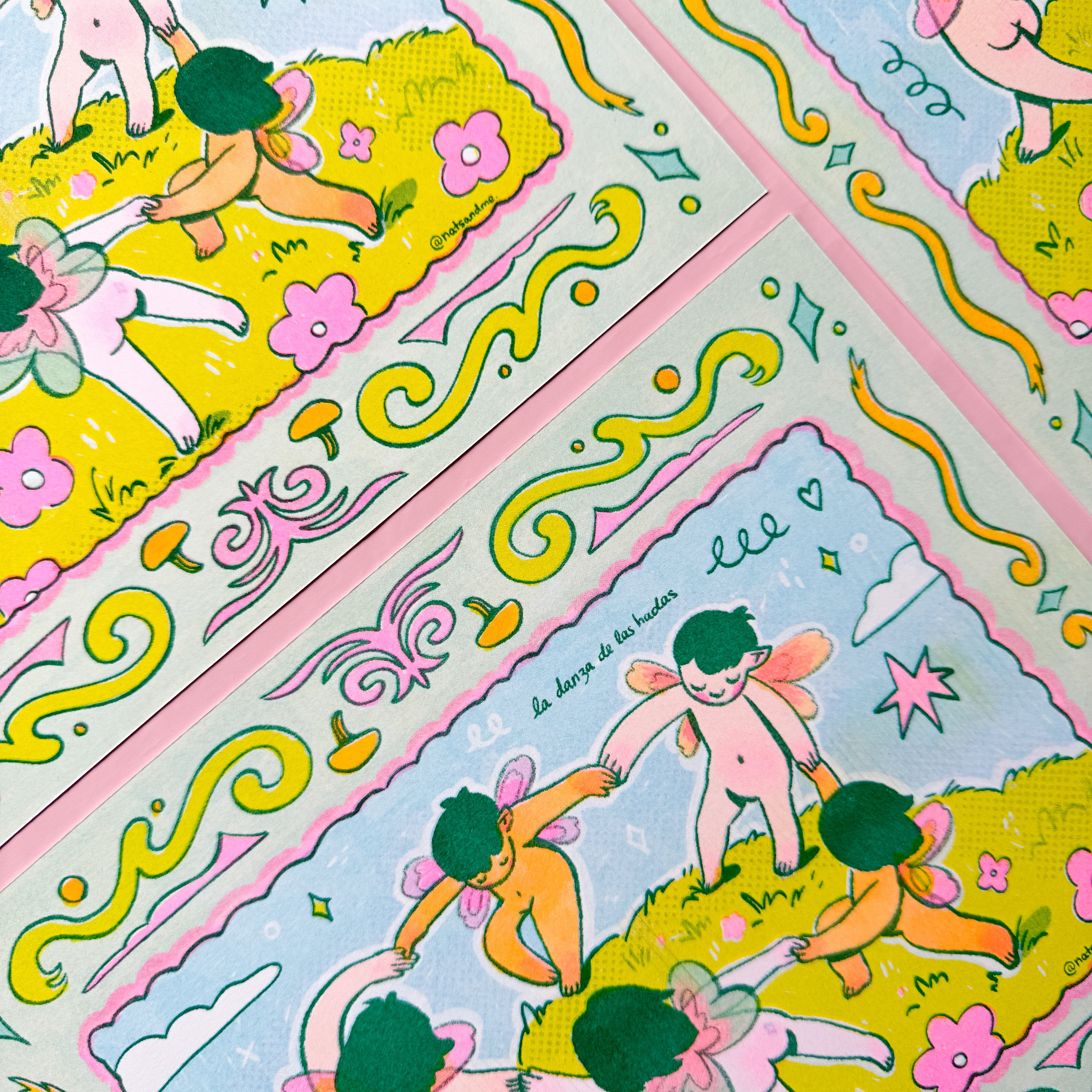 The Fairy Dance ♡ Riso Print – Illustrated By Natalia
