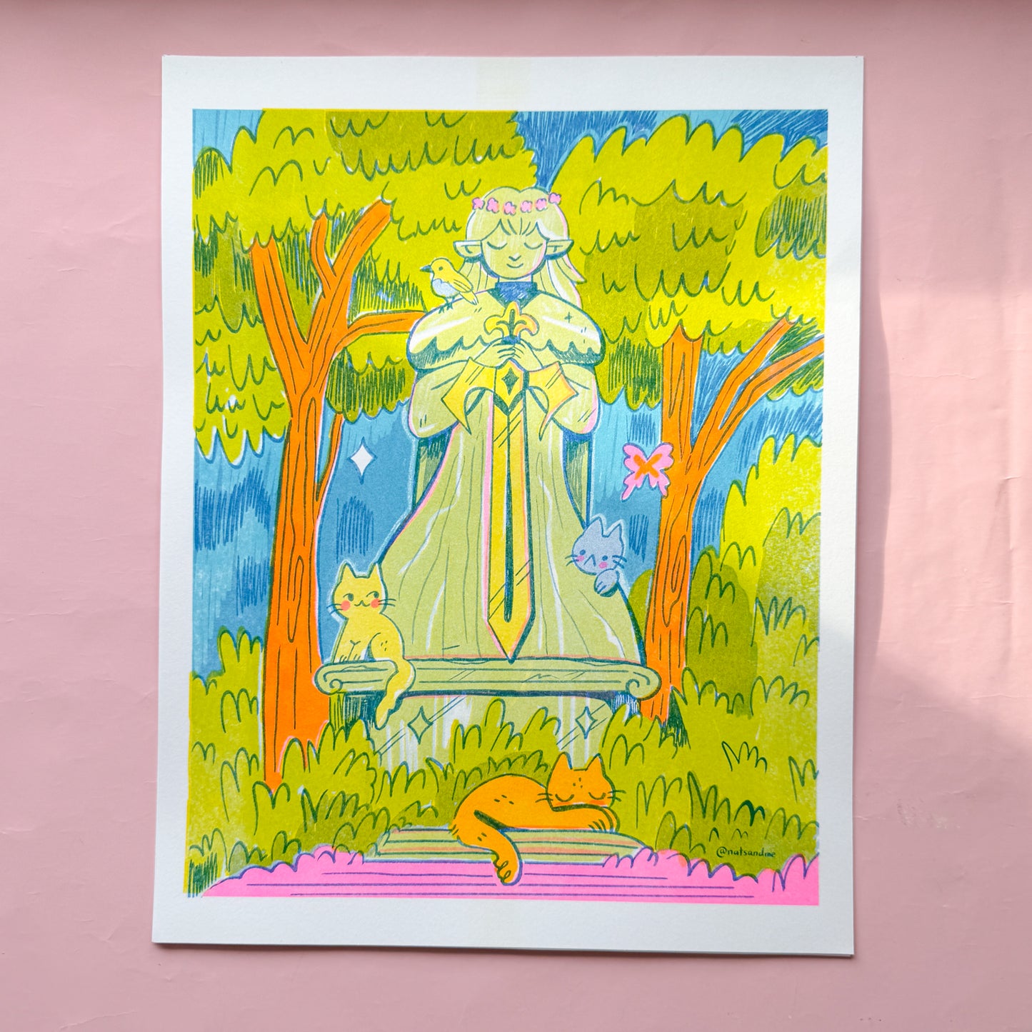 Forgotten Hero ♡ Riso Print