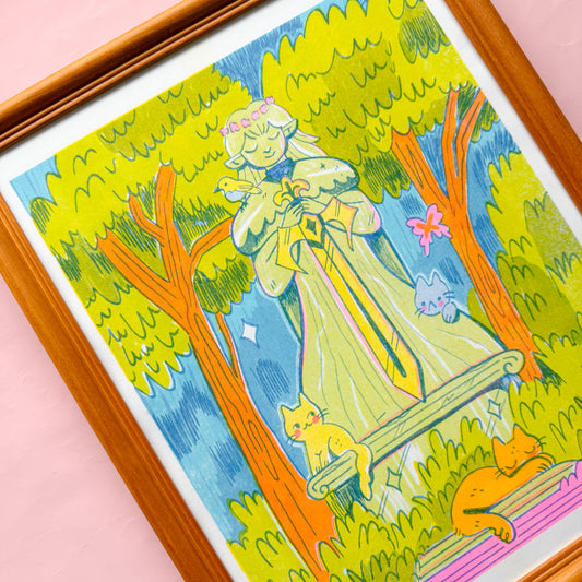 Forgotten Hero ♡ Riso Print