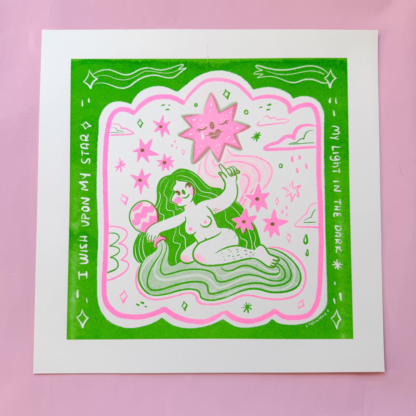 Wish Upon a Star ♡ Riso Print