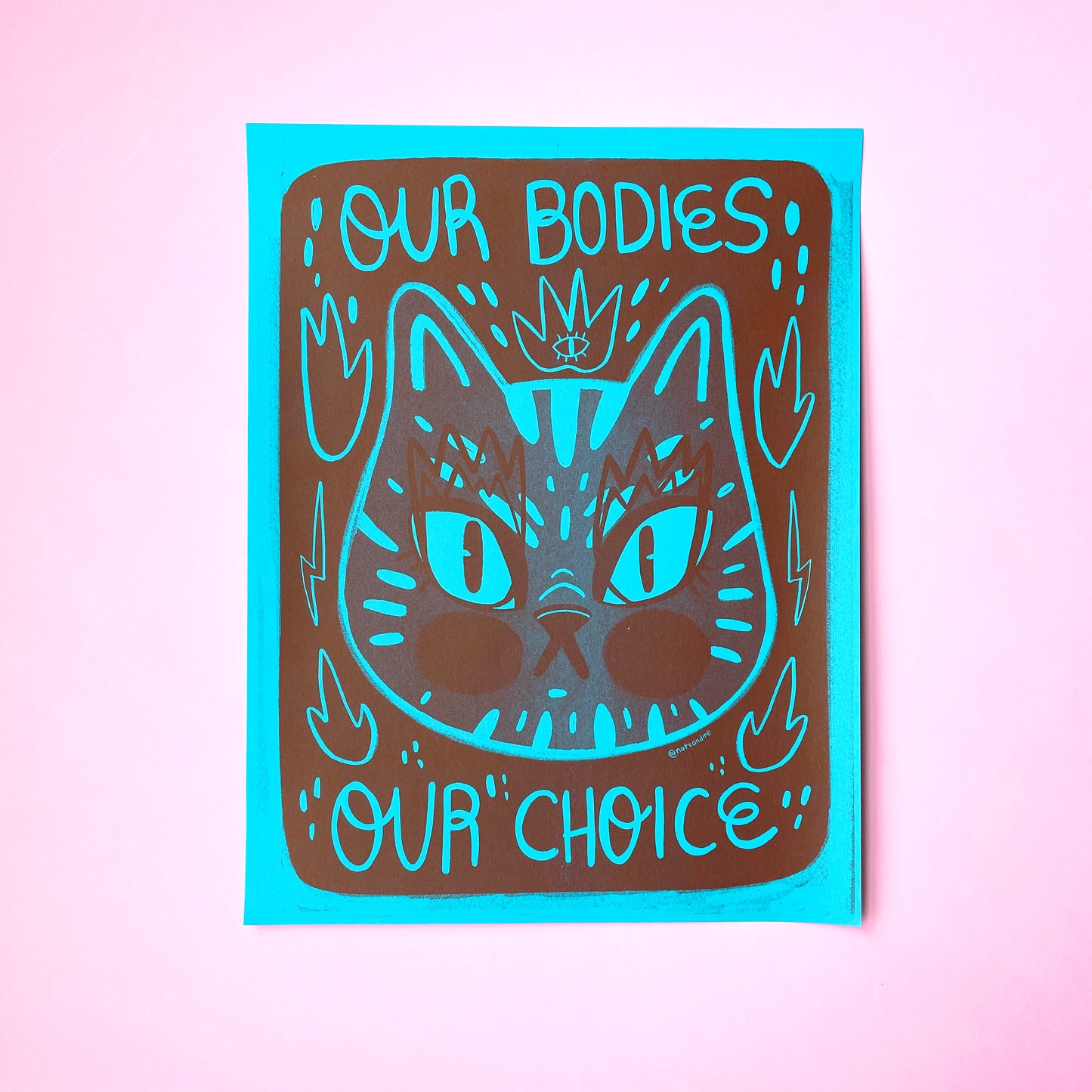 Our Bodies, Our Choice - Fundraising Riso Print Poster